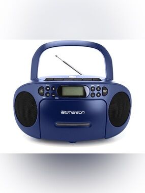 Emerson Portable CD Player & FM Radio - Deep Blue